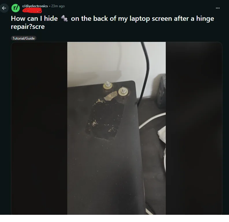 El ingenioso truco para arreglar bisagras de laptop