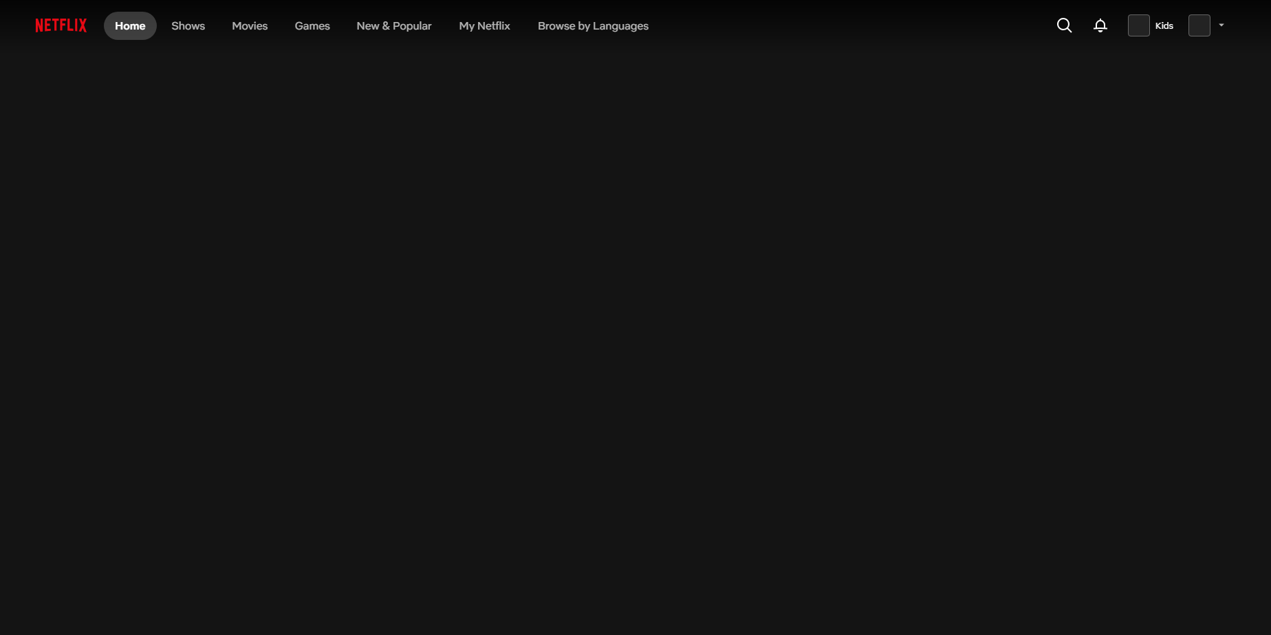 Televisor encendido con pantalla gris de error en Netflix