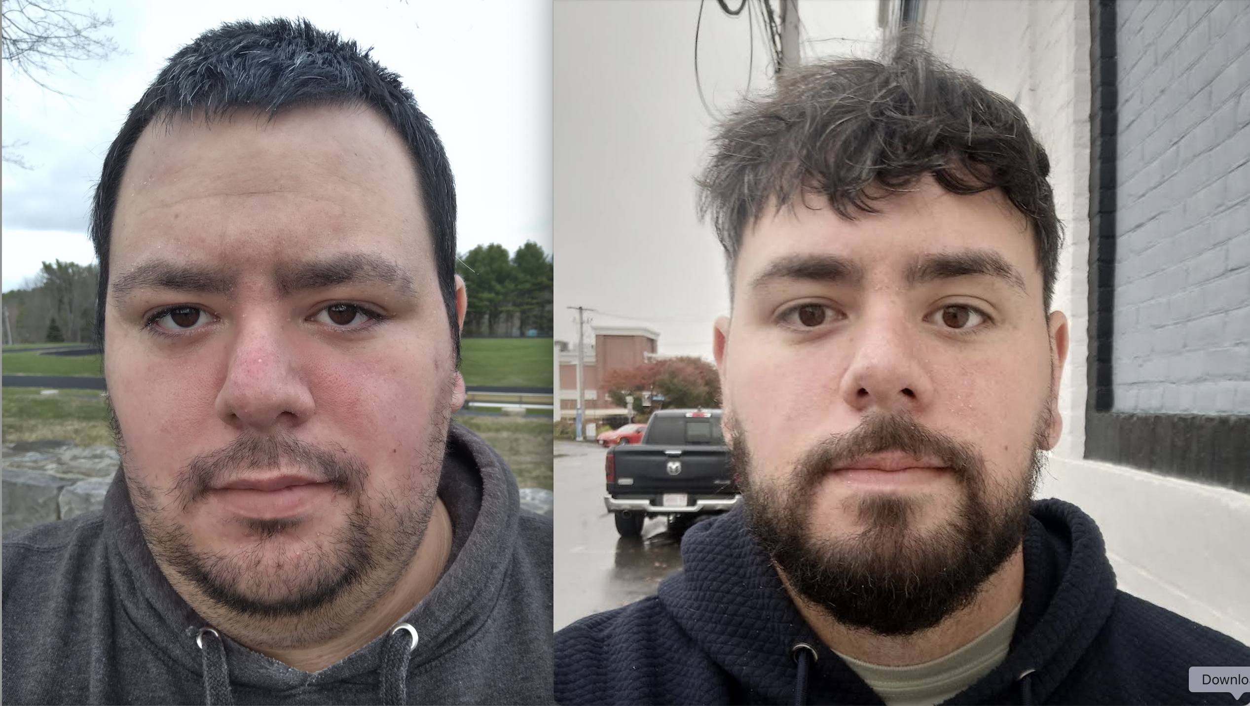 Persona antes y después de perder 103 libras en 8 meses.